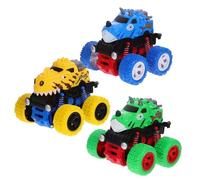 Milisten 3 Pièces Modèles de Voitures Tout Terrain Jouets Éducatifs pour Garçon Fille Voitures à Friction Colorées pour Développer Imagination Coordination Main Oeil