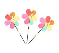 Milisten 3 pièces Moulin à Vent Décoratif Extérieur Garçon Fille Libellule Jardin PVC