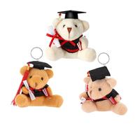 Milisten 3 Pièces Ours de Graduation Adorable Dr Bear Décoration Unique pour Remise pour Adultes