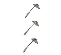 Milisten 3 Pièces Outil de Désherbage à Main avec Manche Antidérapant Houe de Jardin Portable pour Ameublir Terre Planter et Éliminer Mauvaises Outil Multifonction Domestique pour Jardinage
