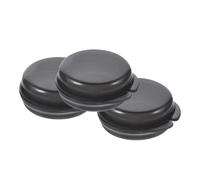 Milisten 3 pièces Petite Boîte à Pilules Ronde Compartiments Étanche Plastique PP Pilulier Journalier Compact pour Voyage Bureau et Extérieur Organisateur Sécurisé pour