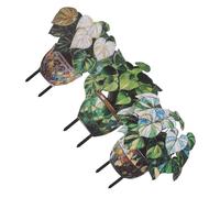 Milisten 3 Pièces Plant Markers PVC Garden Stakes Fade Resistant for Potted Plants Flexible Lightweight Garden Labels for Balcony Decoration