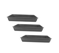 Milisten 3 Pièces Plateaux Carrés pour Jardinières Récupérateurs d'eau pour Pots De Fleurs Soucoupes pour Plantes Et Bonsaïs Usage Intérieur Et Extérieur