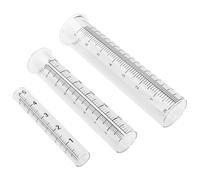 Milisten 3 pièces Pluviomètre Verre avec Échelle Graduée Claire Mesure Précise Pluie pour Jardin et Extérieur Outil Professionnel Facile à Lire