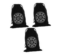 Milisten 3 Pièces Sac de Rangement pour Cartes de Tarot Sac pour Tarot Dés et Accessoires Pochette et Protectrice pour Cartes Bijoux et Cosmétiques pour Voyance Jeux