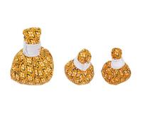 Milisten 3 pièces Sacs Santé Chinois Chauffants à Base Herbes Naturelles Boules Massage Thaï Compactes Légères pour Relaxation et Fatigue