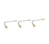 Milisten 3 Pièces Tie à Extension De La Tige De Nettoyage Raccords Pôle Rallonge Buse De Laveuse De Pression Télescopique Chaud Portable Nettoyeur Haut Tiges Doré Acier Inoxydable