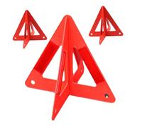 Milisten 3 pièces Triangle de Signalisation Routière Réfléchissant pour Coffre de Voiture Pliable Conforme Aux Normes Sécurité Urgence et Inspection Annuelle