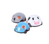 Milisten 3 pièces Voiture Dessin Animé Inertie avec Formes Éléphant Vache Koala Résistant pour Garçon Fille Anniversaire Garçon Fille