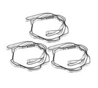 Milisten 3 Pièces Yoga Daisy Chain Straps Heavy Duty Non Stretch Aerial Hammock Extender Belt Double Layered Webbing For Indoor Outdoor Yoga Training And Climbing