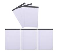 Milisten 30 Feuilles Bloc-notes Juridique Blanc en Papier | Bordure Guide Nette, Écriture Plus Soignée, pour Cours, Remue-méninges, Essais et Plans