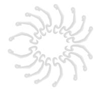 Milisten 30 Pièces Clips de Cage Plastique pour Petits Animaux Fixation Latérale Sécurisée pour Portes de Cages de Hamsters et Rongeurs Accessoires Pratiques pour Assemblage DIY