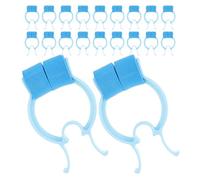 Milisten 30 Pièces Clips Nasaux Garçon Fille pour Entraînement Respiratoire Pince Nez Plastique Confortable avec Mousse Léger et Portable pour Test Pulmonaire et Activités Extérieures