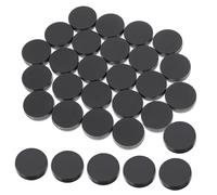 Milisten 30 pièces Jeu Société Rond Noirs Blancs Remplacement Accessoires Backgammon Jeu Éducatif Portable 30 pcs