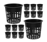 Milisten 30 Pièces Pots de Panier hydroponique paniers hydroponiques pour Pot de Plantation en Mailles Respirantes Black