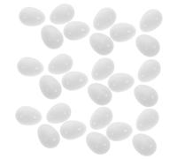 Milisten 30pièces Fake Parrot Eggs Artificial Pigeon Egg Decoys for Nest Management and Hatching Tools High Realism and Durable Design