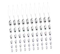 Milisten 30pièces Lot de Tiges Spirales pour Oiseaux Réfléchissant Dispositifs Anti-Oiseaux Tiges Répulsives pour Pigeons Et Corbeaux