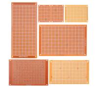 Milisten 32 Pièces Plaque D'essai Circuit Imprimé Simple Face en Cuivre Orange, Trous 1,0mm, Pas 2,54mm, pour Projets DIY et Expériences de Circuit, Ingénieurs et Débutants