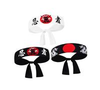 Milisten 3pièces Bandeau Karaté Kid Bandana De Chef Sushi Bandeau De Chef Pour Cuisine Sport Cosplay Victoire