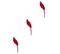 Milisten 3pièces Faux Perroquet Mousse Décoratif Pour Jardin Modèle Oiseau Artificiel Réaliste Plumes Pour Décoration De Et Événements Extérieurs