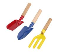 Milisten 3pièces Pelle De Jardinage Métallique avec Manche Bois Outil pour Creuser Et Planter Fleurs pour Jardin Cour Et Potager