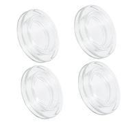 Milisten 4 Ensembles Anneaux Silicone Transparents pour Parasol avec Capuchons Lot de Fixation Vent pour Parasols de Jardin et Tables Extérieur