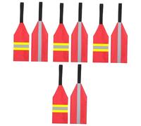 Milisten 4 Ensembles Bannière De Sécurité Drapeaux Accessoires De Kayak Réfléchissant Fanion De Sécurité Remorque Drapeau D'avertissement Canoës Drapeau De Kayak Tissu Oxford 2 Pièces * 4