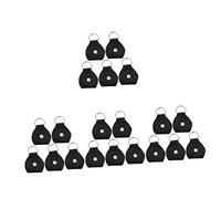 Milisten 4 Ensembles Choisir Un Clip Sélectionne Médiators Pletrecles Prendre Porte- Portatif Support De Médiator pour Guitare Porte-clés Médiator PU Noir 5 Pièces * 4