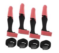 Milisten 4 Ensembles Fish Rod Tip Covers High Elastic Protective Caps with Adjustable Rod Straps Fishing Accessories Flexible Scratch Dust Resistant Portable