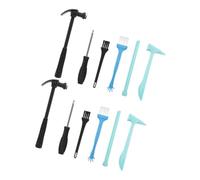 Milisten 4 Ensembles Kit Outils Excavation pour Garçon Fille avec Marteau Pinceau et Burin Éducatif Archéologie pour Fouille de Fossiles et Découvertes Scientifiques