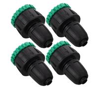 Milisten 4 Pièces Accessoires De Dispositif D'arrosage Automatique Raccord Rapide De Tuyau D'arrosage en Plastique Connecteur D'adaptateur De Tuyau d'eau Connecteur De Jardin Noir