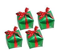 Milisten 4 Pièces Ballons Aluminium Forme Coffret pour Décoration Noël Fête Mariage Anniversaire et Facile à Gonfler Couleur Aléatoire