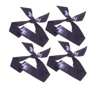 Milisten 4 pièces Bandeau Sportif Transpiration Absorbant pour Homme et Femme Style Pirate Bandeau Ajustable pour Course Tennis et Fitness Confortable et Respirant