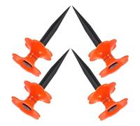 Milisten 4 Pièces Guide de Tuyau Arrosage avec Roulettes Directionnelles Support Piquet Robuste pour Jardin Pelouse et Massifs de Fleurs Installation Rapide et Navigation Nœuds Lot de
