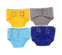 Milisten 4 Pièces Lot de Culottes Poupée avec Couches Réalistes Accessoires de Poupées Sécurisés Doux pour Jeu Imitation de Rôle pour Filles et Garçons