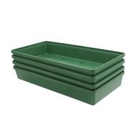 Milisten 4 Pièces Lot de Plateaux Rectangulaires Robuste pour Composition Supports de Boue pour Bases de Fleurs Fraîches Accessoires Darrangement pour Centre de Table