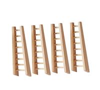 Milisten 4 pièces Maison de Poupée Lot de Petites Échelles Miniature Décoratives Accessoires DIY pour Scènes de Dollhouse et Jardin Féerique