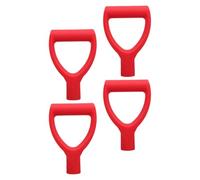 Milisten 4 Pièces Manche de Remplacement D Plastique pour Pelle à Neige Ergonomique et Adapté Au Jardinage et Au Camping Couleur Rouge