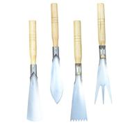 Milisten 4 Pièces Mini de Jardin Acier Inoxydable Ensemble de Outils de Plantation et Durables pour Fleurs et Légumes