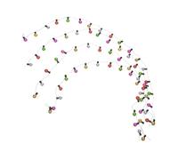 Milisten 4 Pièces Miniature Beaded Light Bulb String Garland Mini Christmas Tree Lights for Fairy Garden Dollhouse DIY Decoration Easy Installation