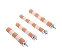 Milisten 4 Pièces Perchoirs pour Perroquets Bâtons de Meulage des Griffes Jouets à Mâcher pour Cage Oiseaux Supports Stables pour Cockatiels Conures Perruches et Autres Petits Perroquets