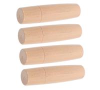 Milisten 4 Pièces Poignées de Rechange pour Ustensiles de Barbecue Lot pour Grill Spatule à Pancakes Prise Ergonomique Résistante à Chaleur