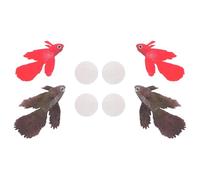 Milisten 4 Pièces Poissons Artificiels Réalistes pour Aquarium Décoration Flottante Modèles de Poissons Détaillés Rouges Artificiels Accessoires Aquarium