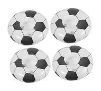 Milisten 4 pièces Porte Gobelet Gonflable PVC Accessoire de Plage et Piscine pour Fêtes Baignades et Réutilisable
