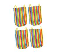 Milisten 4 Pièces Sacs de Course Sac de Saut pour Garçon Fille de Colorés pour Activités de Fête Plein Air et Jeux Jardin