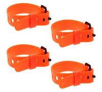 Milisten 4 Pièces Sangle de Fixation de Snowboard Réglable en TPU Orange 30 Cm avec Boucle à Dégagement Rapide pour Stabilité et Adhérence Exceptionnelle en Conditions Hivernales Extrêmes