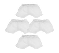 Milisten 4 pièces Shorts pour Poupées Peluche Lot de Culottes Blanches Doux Réutilisables sous-vêtements Confortables pour Poupées Garçons et Filles de Accessoires Déguisement Ours