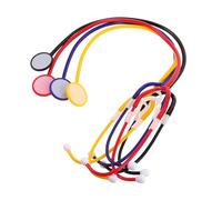 Milisten 4 Pièces Stéthoscope DIY pour Garçon Fille Plastique Accessoire de Jeu Dimitation Infirmière Outil Dexpérimentation Scientifique Éducative