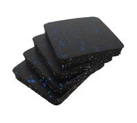 Milisten 4 pièces Tapis de Protection Antivibration pour Tapis de Course Matelas Épais Absorbant Chocs et Du Bruit pour Équipement de Fitness et Vélo Élliptique