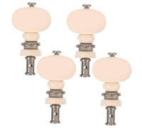 Milisten 4 pièces Ukulele Tuners Metal Pegs With Nickel Plated Handles Adjustable String Height Easy Installation For Beginners And Professionals